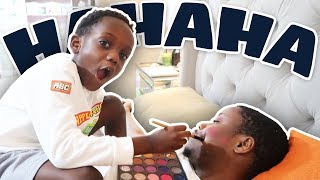 Makeup Prank On Dad (Very Funny)