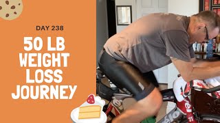 Day 238 |  (-31 lbs) | Am I the only slow person on Zwift? | 50 lb Weight Loss Journey