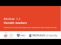 Module 1.1: Genetic markers