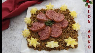 COME CUCINARE LE LENTICCHIE E IL COTECHINO, ricetta classica