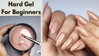 Hard gel tutorial nails Art for beginners💅🏻 هارد جل تعليمي كامل للمبتدئين