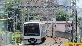 8K撮影【フリー素材】小田急3000形　町田駅　発車シーン　