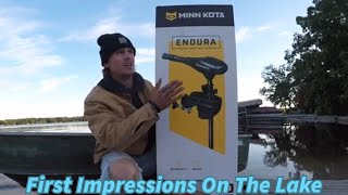 Minnkota Endura Trolling Motor Review | Water Trial \u0026 Unboxing