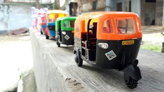 Satisfying Toy Popular CNG Auto Rickshaw | Hand Driving On Outer Wall @ruhincreation