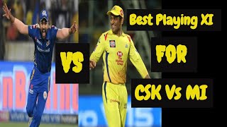 Best Playing XI for CSK Vs MI | IPL 2020 First match | ஐபிஎல்2020 | RCB RR KXIP KKR RR DC CSK MI