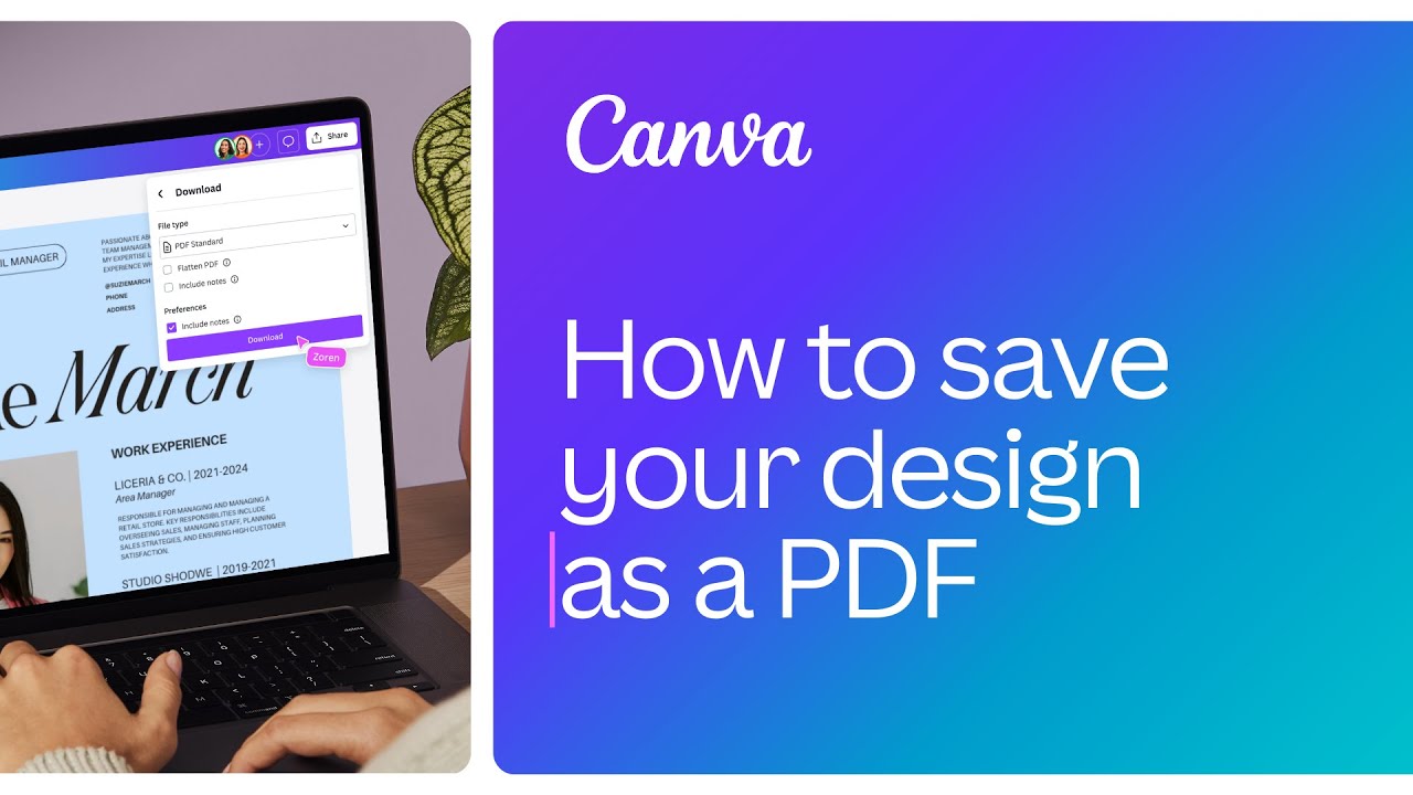 How To Save Your Design As A Pdf Youtube