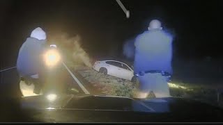 Body cam video reveals Georgia deputy's brush with death during traffic stop