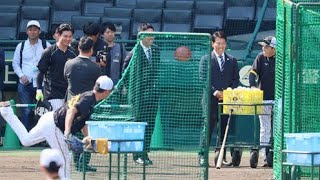 【侍ジャパン】井端弘和監督が阪神キャンプを視察　佐藤輝明に三塁死守を厳命 Daily news