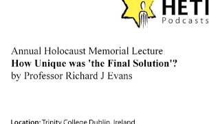 HETI Annual Holocaust Memorial Lecture 2012