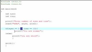 C Programming Tutorial - 10 - Logical Operators