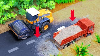 60+ Mins DIY Mini Tractor Making Modern Concrete Road for Science Project | homemade tractor video