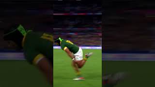 Cheslin Kolbe A match wining moment against the host country France in the quarter finals 2023