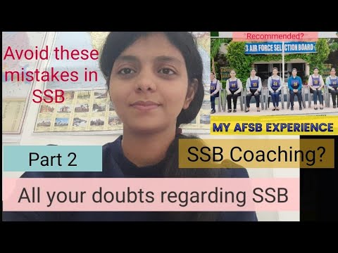 Part 2 Avoid These Mistakes In SSB- Everything About SSB - Query ...