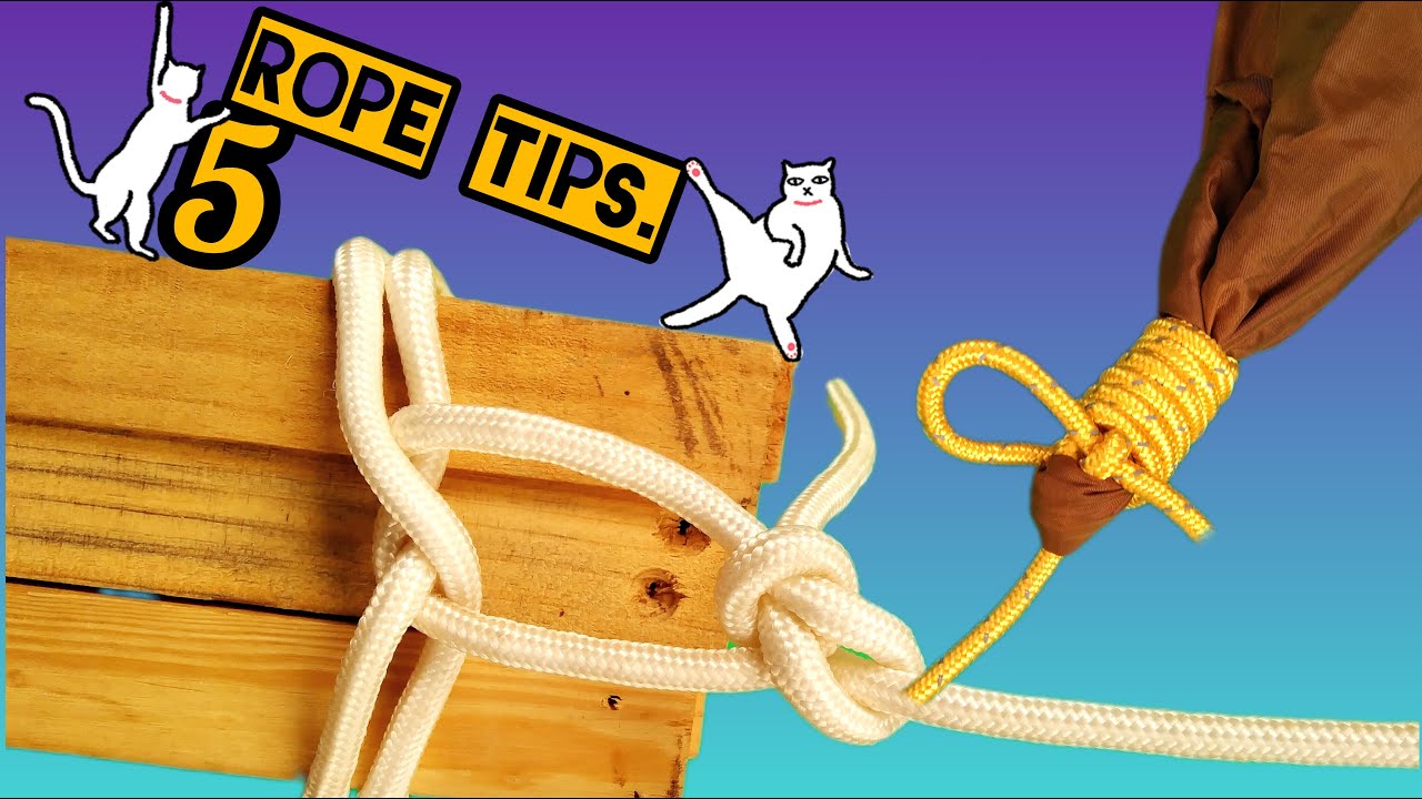 5 Useful Rope Tips Knots Youtube