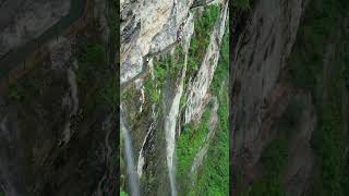 The hanging wall canal in the deep mountains of Wulong #travel #shortvideo #nature #mountains