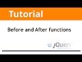 jQuery Tutorials: Before and After functions