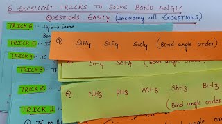 learn 8 examples of Bond angles in 9 minutes 🔥