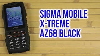 Распаковка Sigma mobile X-treme AZ68 Black