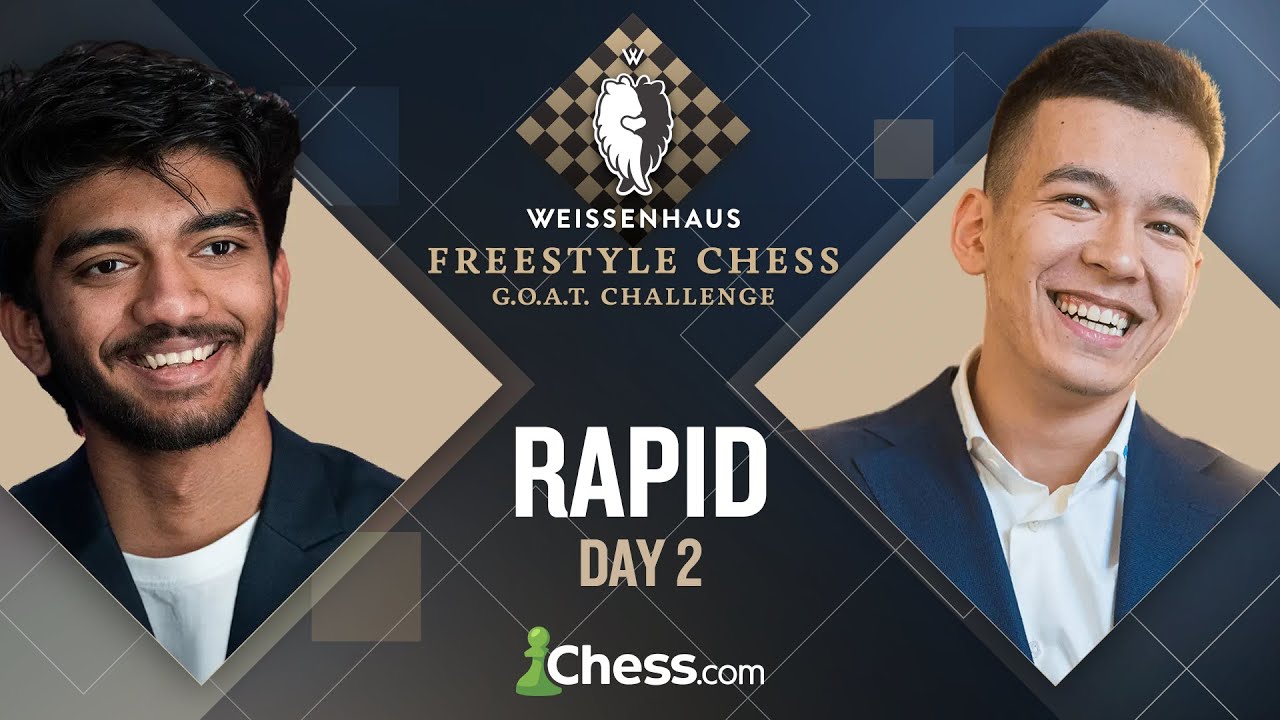 Vincent, Gukesh Lead As Magnus, Fabiano Trail In Rapid Section Freestyle Chess GOAT Challenge 2024
