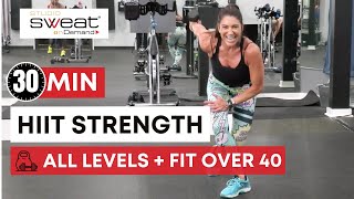 30 Minute HIIT Full-Body Strength Workout for Getting Fit OVER 40 | Low Impact Weight Training