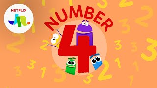 #4 Number Four 4️⃣ StoryBots: Counting for Kids | Netflix Jr