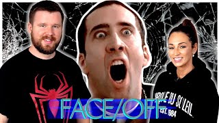 My husband watches Face/Off for the FIRST time || Movie Reaction