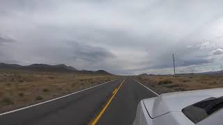 Desert drive time lapse on Nevada 447 Pyramid Lake Reservation open range 1,000 miles from nowhere