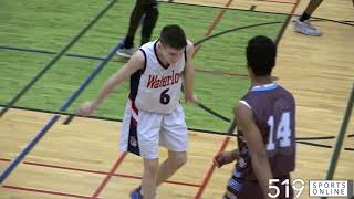 WCSSAA Junior Boys Basketball Championship - Bluevale vs Waterloo Collegiate