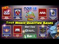 *TOP 18* Best Th13 War Bases & CWL Base with Link / World Championship Qualifier #5 Day 1/ COC #632