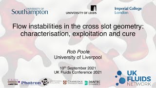 Flow instabilities in the cross slot geometry - Rob Poole