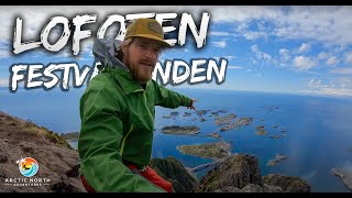 Hiking in Henningsvær to Festvagtinden refreshing lake dip, Norway Travel Vlog