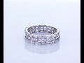 1.90 ct 18k white gold mix cut diamond eternity band