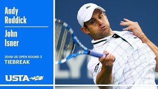 Andy Roddick vs John Isner Tiebreak | 2009 US Open Round 3