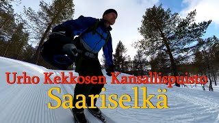 Saariselkä hiihto. Pitkiä lasketteluja Lapissa Inarissa