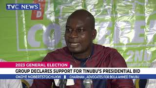 Group Declares Support for Tinubu's Presidential Bid