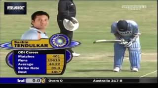 Sachin & Ganguly one of the best open patnership against australia in 2007 at Nagpur