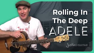 How to play Rolling In The Deep by Adele on the guitar