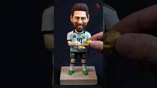 Messi🔥 Messi in real life🤠clay से मेसी बनाना🤯wait for end #shorts #ytshorts #clayart