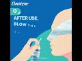 how to use the new claratyne saline nasal spray