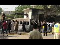 charred remains at scene of karachi blast