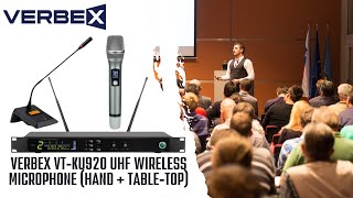 Verbex VT-KU920 UHF Wireless Microphone (Hand + Table-Top) || Verbex VT-KU920 Price in Bangladesh