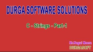 C Strings Part 1