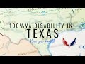 100% VA Disability Benefits in Texas - What does that get you? - Know your benefits!