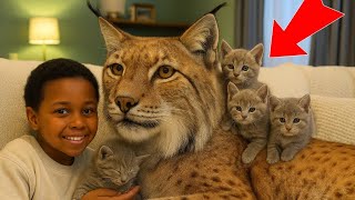 Lynx 😱 Did He Bring MORE Kittens?!   I Wasn’t Ready For This… How Do I Handle So Many Wild Kittens?