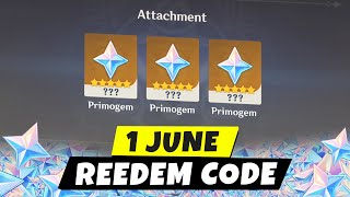 New Redeem Code 1 June 2022  | Free Primogem Genshin Impact 2.7