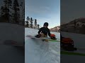 Snowboarding a Rail Tip