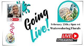 🎨 LIVE: Join Joy – Watercoloring with Lovely Bouquet Stamp \u0026 Karin Markers! Can She Do It? 🌸✨