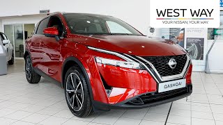 Nissan Qashqai with Mild Hybrid Technology 1.3 DiG-T Tekna - Red
