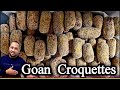 HOW TO MAKE CROQUETTES | BEEF CROQUETTES  |  GOAN TRADITIONAL SNACK.