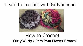 Curly Wurly / PomPom Brooch Tutorial | Girlybunches